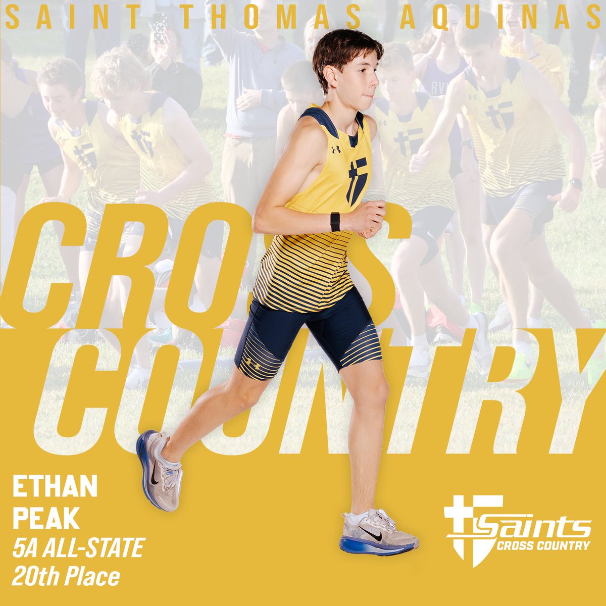 Congratulations to Ethan Peak on his Kansas 5A All-State performance! Ethan placed 20th in the State Championship meet. <a href="/STAsaints_TF_XC/">Saints Track & Field and Cross Country</a>