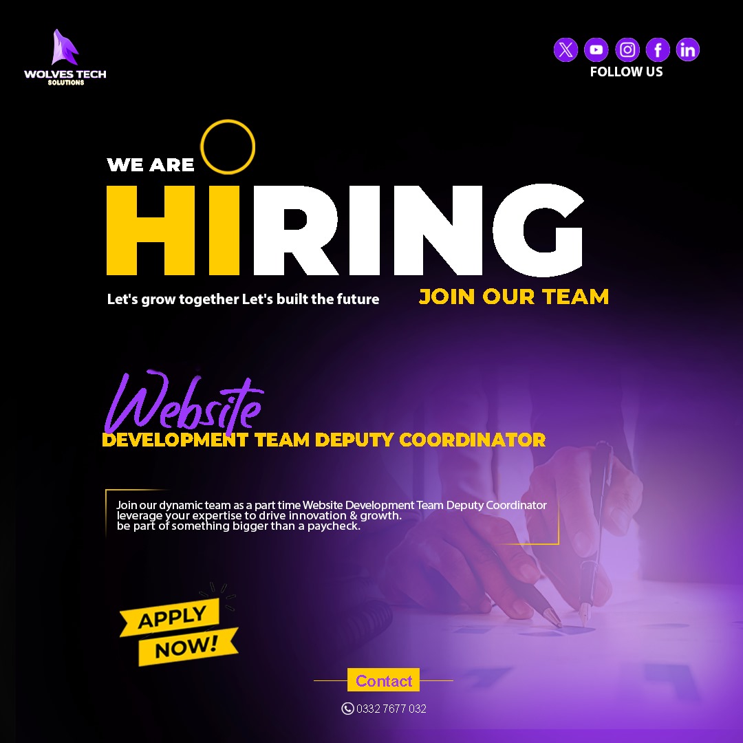 WolvesSolution's tweet image. Are you organized, tech-savvy, and passionate about supporting web development projects? Ready to be the crucial link between ideas and execution?