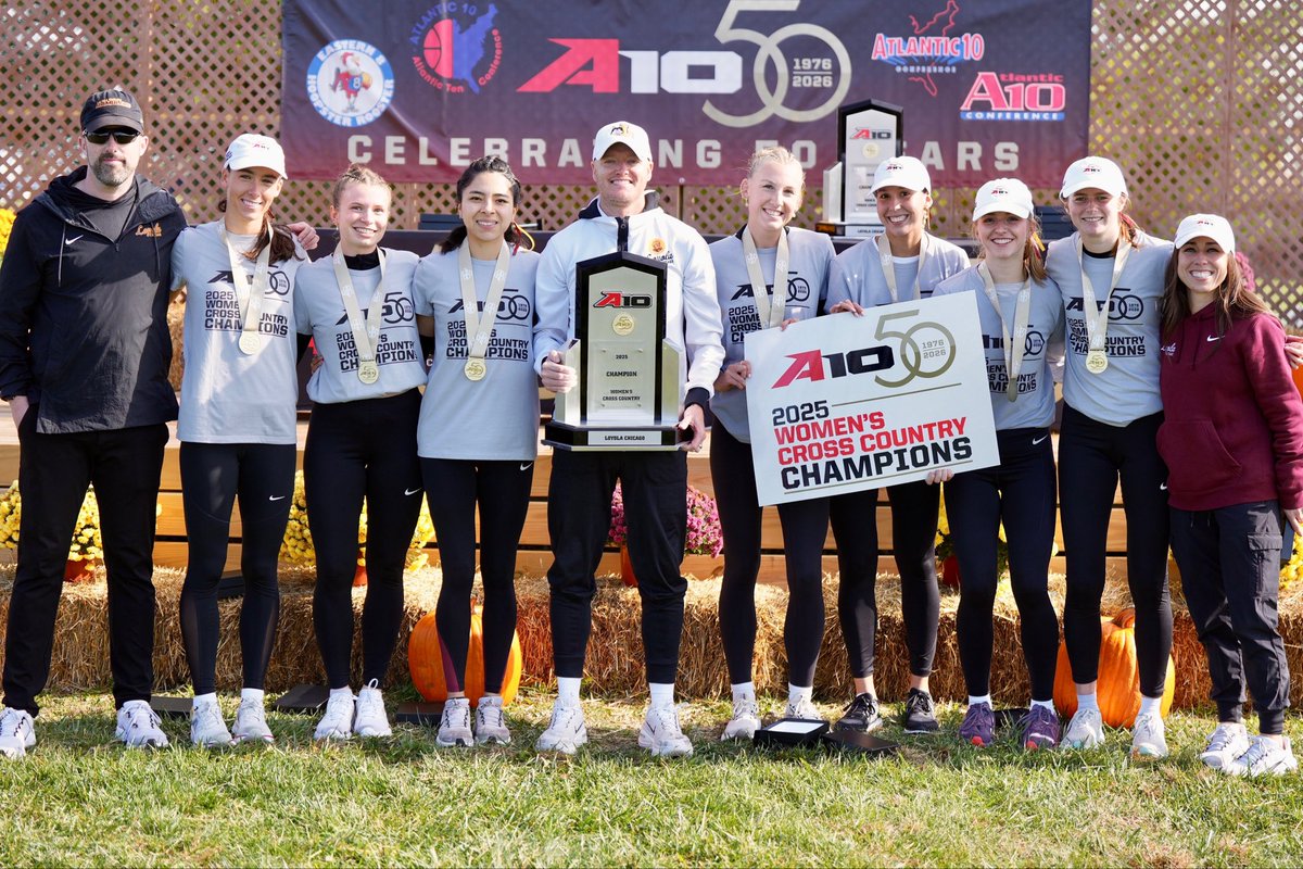 FOUR consecutive #A10WXC titles for <a href="/RamblersTFXC/">Loyola TFXC</a> 🏆😤