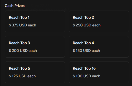 NEW BLITZ TOUCH ONLY CUP - WITH MONEY

epic is running a new blitz test cup on the 5th:

round 1 at 6:00pm
round 2 at 7:30pm
finals at 9pm (set lobby)

16 people qual to finals (8 in each round)

(german times)