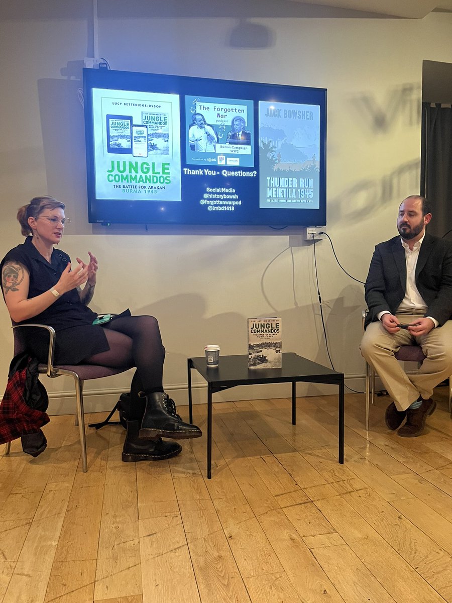 Jack and Lucy in full flow the <a href="/I_W_M/">Imperial War Museums</a> for the <a href="/forgottenwarpod/">The Forgotten War Podcast: Burma Campaign WW2</a> 🙌🤩