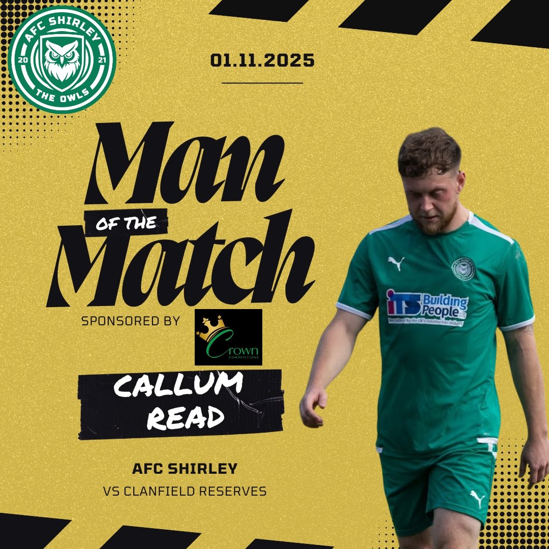 Clanfield Reserves 0–3 AFC Shirley

A rampant Owls display saw us comfortably into the next round, and somehow it was only three!

We came flying out the blocks, dominating with over 70% possession. Barnes had the ball clearly over the line early on, but the linesman waved play