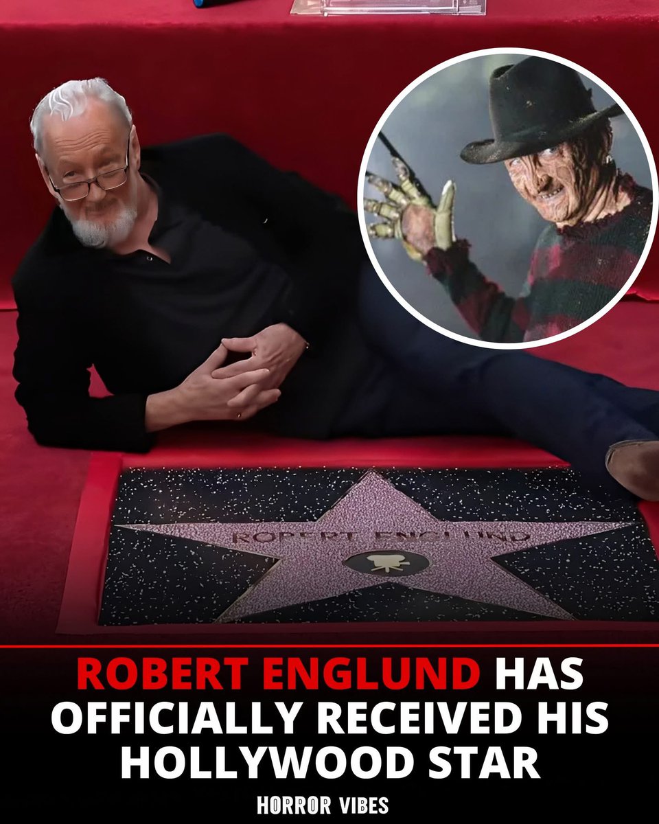Finally! Well deserved. #FreddyKrueger #RobertEnglund