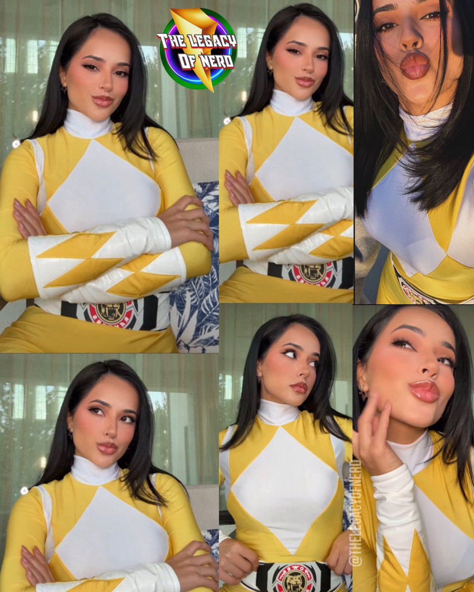 thelegacyofnerd's tweet photo. Former Yellow Power Ranger Becky G dressed up as the Yellow Ranger for Halloween 

Becky G previously played Trini Kwan in the 2017 Power Rangers movie https://t.co/TIAly3sig1