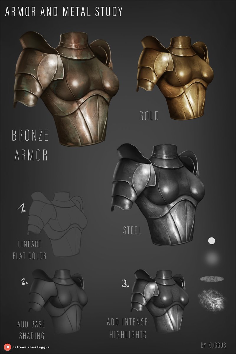 Some metal studies i made. Sadly i never draw any characters with armor🫠.

❤️Artmoots❤️ anytime! 

#artmoots #ArtistOnTwitter #moots