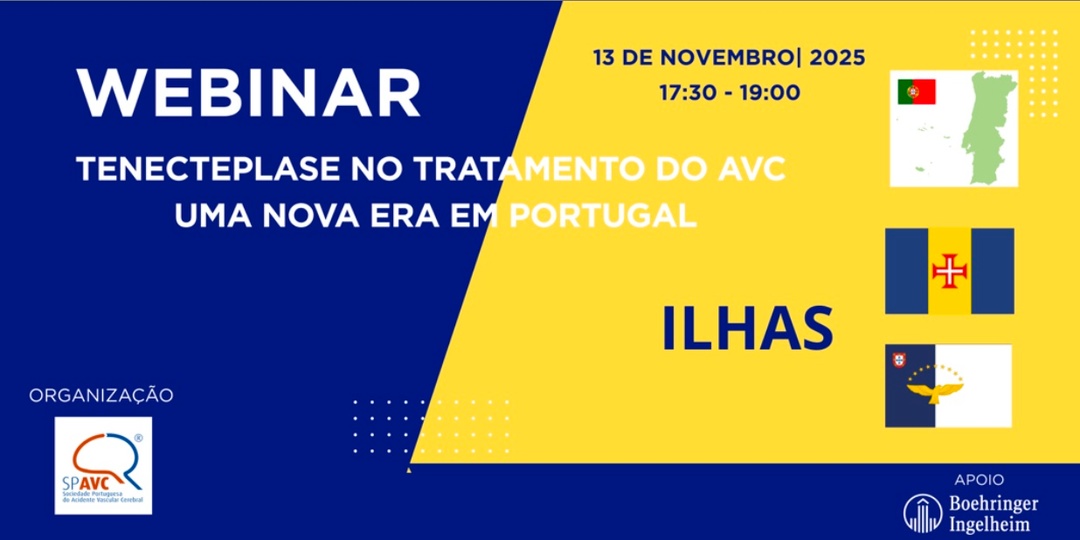 SPAVC_pt's tweet image. Seguimos para o último webinar sobre a utilização da Tenecteplase, agora dedicado à realidade das regiões autónomas da Madeira e dos Açores.📍

As inscrições são obrigatórias 🔗 bit.ly/4oHZ4in
⠀⠀⠀⠀⠀⠀⠀⠀⠀⠀⠀⠀⠀⠀⠀⠀⠀⠀
#SPAVC #Tenecteplase #TratamentoAVC