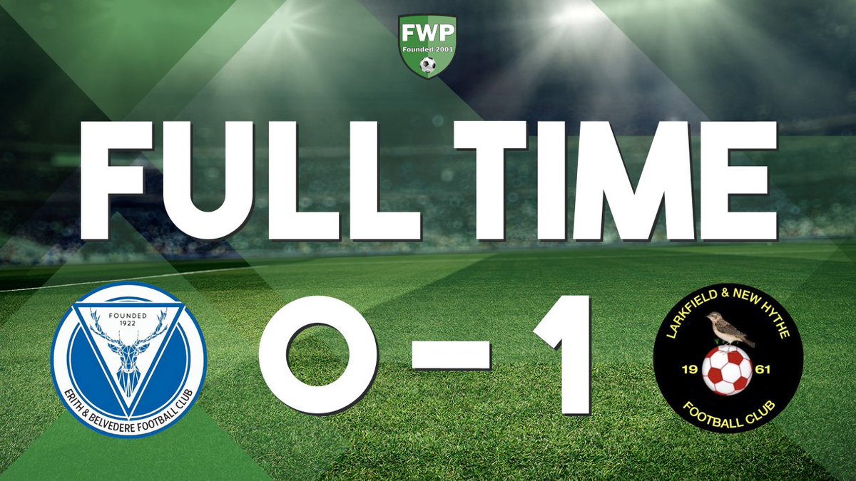 FULL-TIME: Erith &amp; Belvedere 0-1 Larkfield &amp; New Hythe