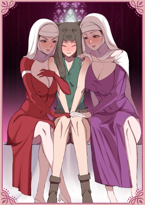 Mount&amp;BladeのDLC楽しみですね!
と言うわけでバッタニアのフィアン闘志見習いが
ヴランディアの貴婦人達に捕まった絵です 