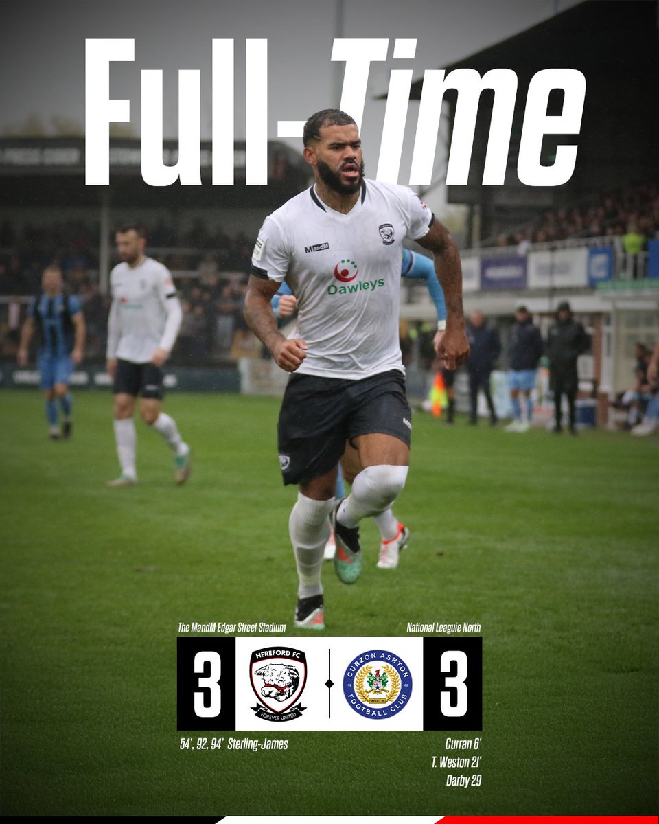 FULL TIME | A Sterling-James masterclass earns the Bulls a point in a late comeback. 👏

#COYW | #OurCity
