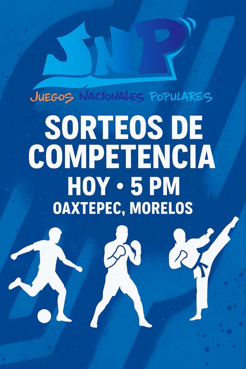 jpfutbol6x6's tweet photo. Presentación y sorteos de las 3 disciplinas de Juegos Nacionales Populares. @tribunalmx  @conadeoficial @jnp
Están todos invitados, hoy sábado 1 de noviembre a las 5 de la tarde (hora del centro de México).
#futbol6x6 #Veracruz 
⬇️⬇️⬇️⬇️

https://t.co/TXjZJNroFb https://t.co/stEN9Dh6XN