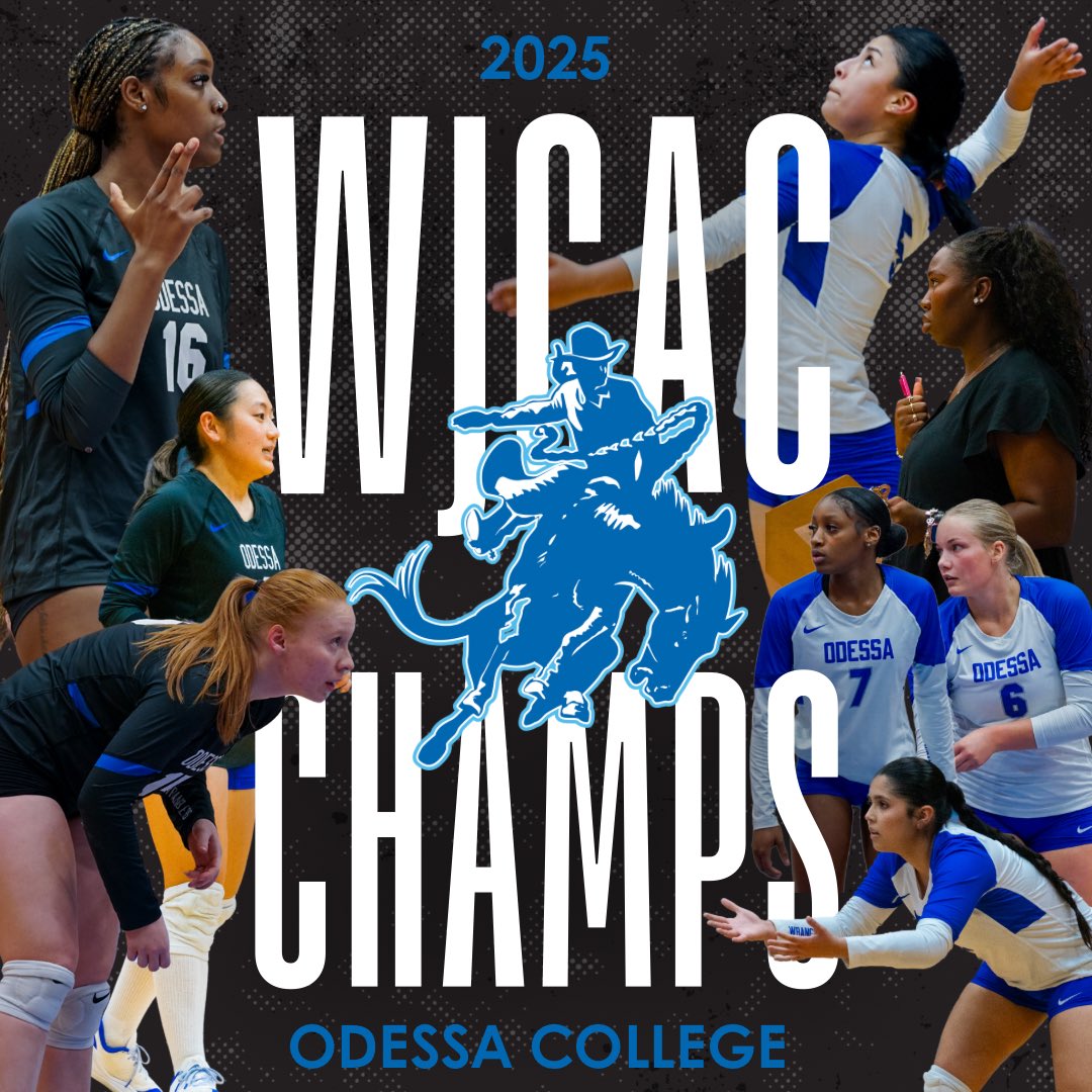 🏐<a href="/OCWranglerVB/">Odessa College Volleyball</a> 
2025 WJCAC Champions!!!
#OCWranglers #WranglerNation