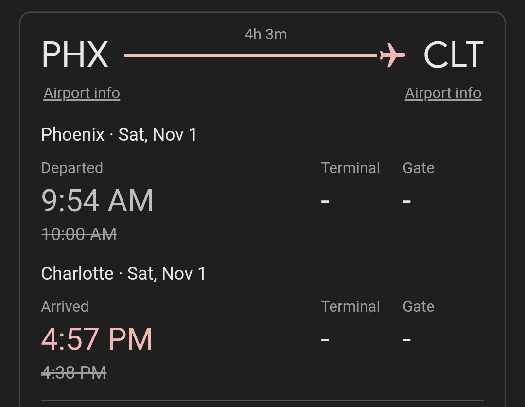 JazzTravelNotes's tweet photo. The Jazz spent last night in Phoenix, then flew East to Charlotte today.

The Hornets don't travel, but they are playing a weekend B2B set, hosting the Timberwolves tonight, followed by Utah on Sunday. https://t.co/x7NlSKvLWZ