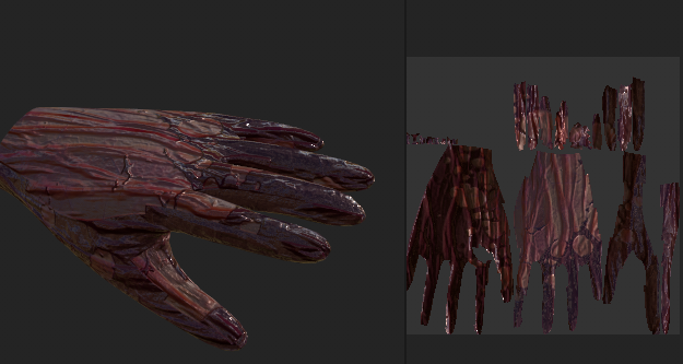 DankPopNLocks's tweet photo. I was teaching someone how to make hands in Blender and I ended up making a Halloween-example themed texture.

This might be a little bit graphic, please be aware! 😖😖

Happy Halloween!

- Dank https://t.co/AFjTxlipBI