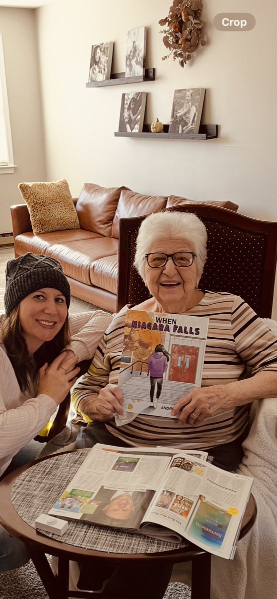 BitnerAndrea's tweet image. Sharing my second book with my amazing 98 year old Nana today.

Her words: “Oh Annie, how does your brain think of these ideas?!”

Still figuring that one out myself, Nan — but hearing that from you means the world.

#WhenNiagaraFalls
@RobinRoberts  @Oprah @GMA @PSEA