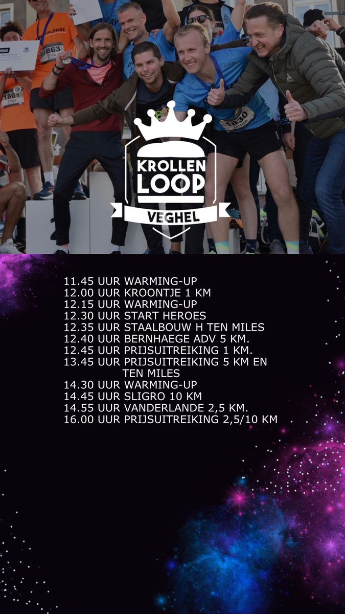 krollenloop's tweet image. De routes zijn uitgezet. Startnummers zijn massaal afgehaald bij de bibliotheek, de medailles liggen stralend te wachten en de krollen zijn versgebakken. Alles staat startklaar voor de lekkerste loop van Brabant: de Krollenloop! De eerste afstand start om 12.00 uur.