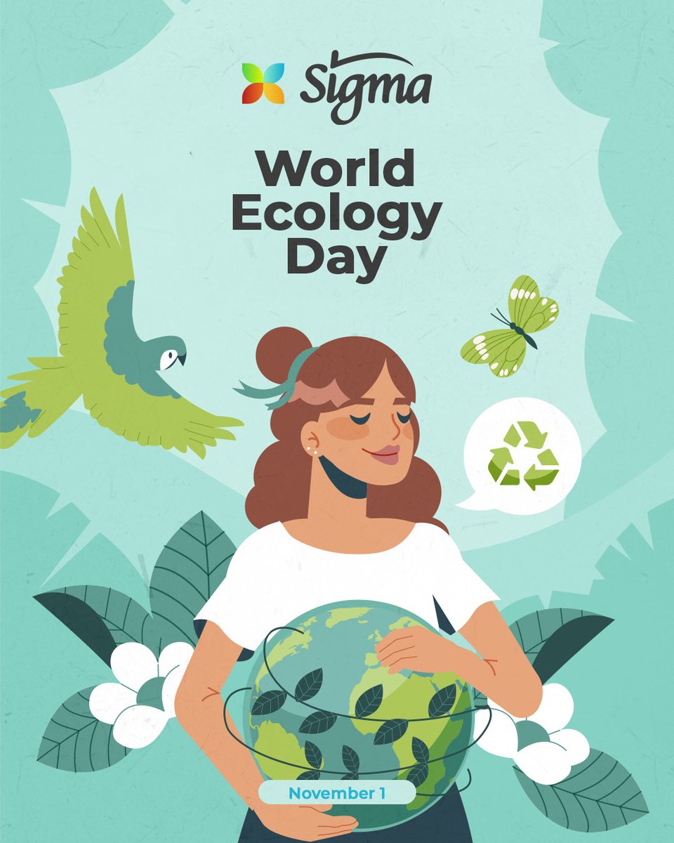 This November 1 is World Ecology Day. A great opportunity to pause for a moment, reflect on how we’re treating the planet, and start doing small things that add up.

Caring for the Earth is simple when we have enough determination and a can-do attitude.🌿💚.
#WorldEcologyDay