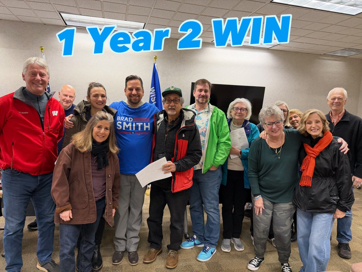 BradSmithWI's tweet photo. Had a great morning knocking doors with @WisDems with great folks braving the rain in Grafton, WI! https://t.co/xj1MlNqbJb