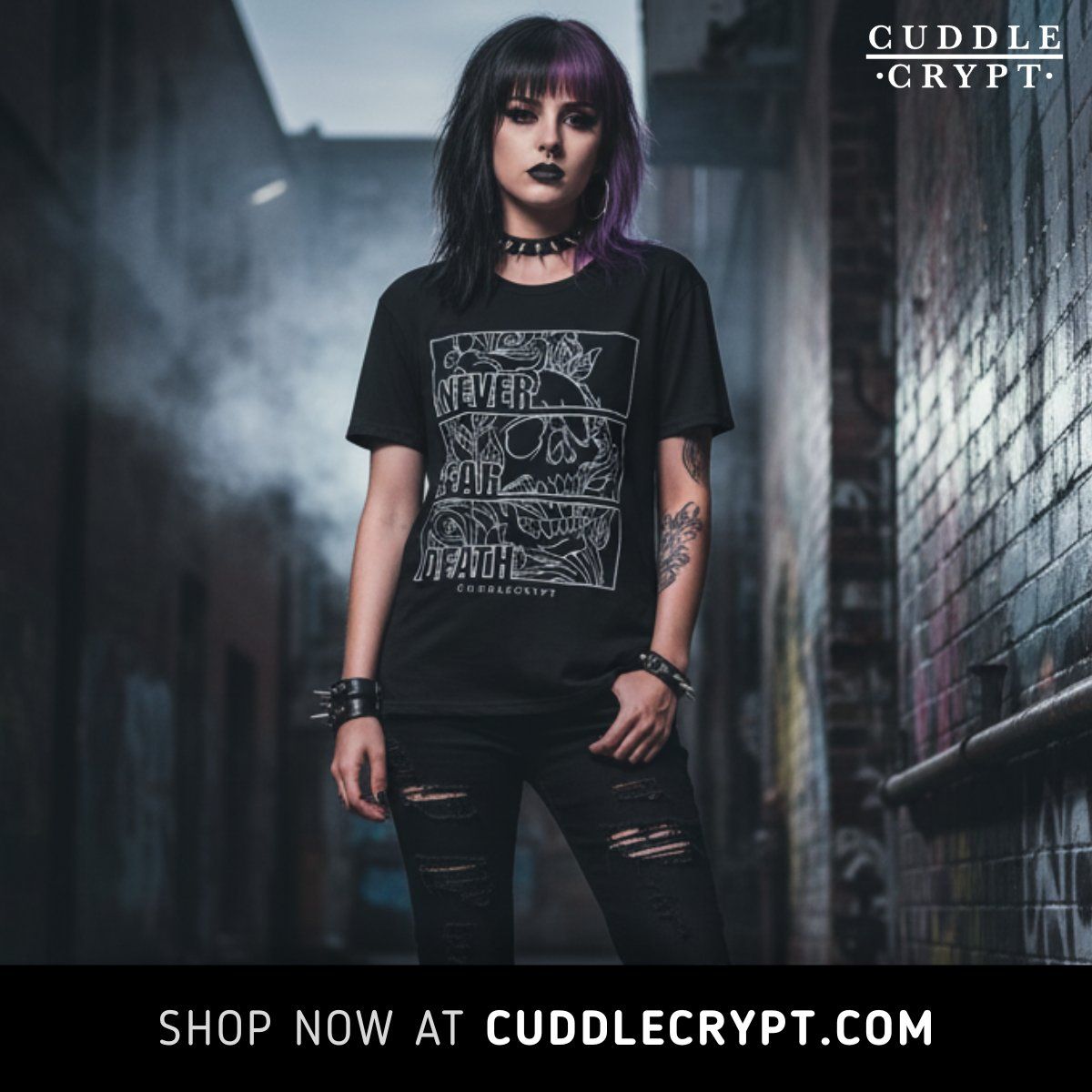 CuddleCrypt's tweet image. Fear’s got bad taste. 🗡️

Shop here → cuddlecrypt.com/products/never…

#CuddleCrypt — triptych streetwear made for those who stare death down.

Shop more at CuddleCrypt.com 💀