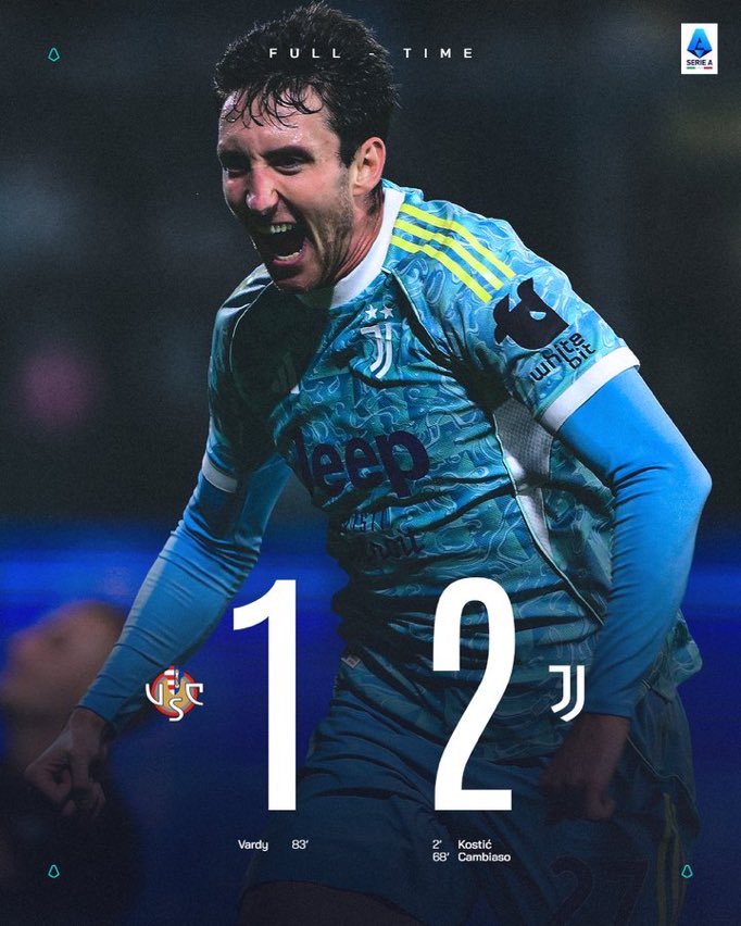 ألف ألف مبروك يوفنتينو، فوز مهم جداً وأول فوز بقيادة العرّاب سباليتي، كنا نقدر نطلع بأكثر من أربعة أهداف لكن كالعادة يتفنّنون في تضييع الفرص، بإذن الله تكون بداية العودة إلى المسار الصحيح 🤍🖤.