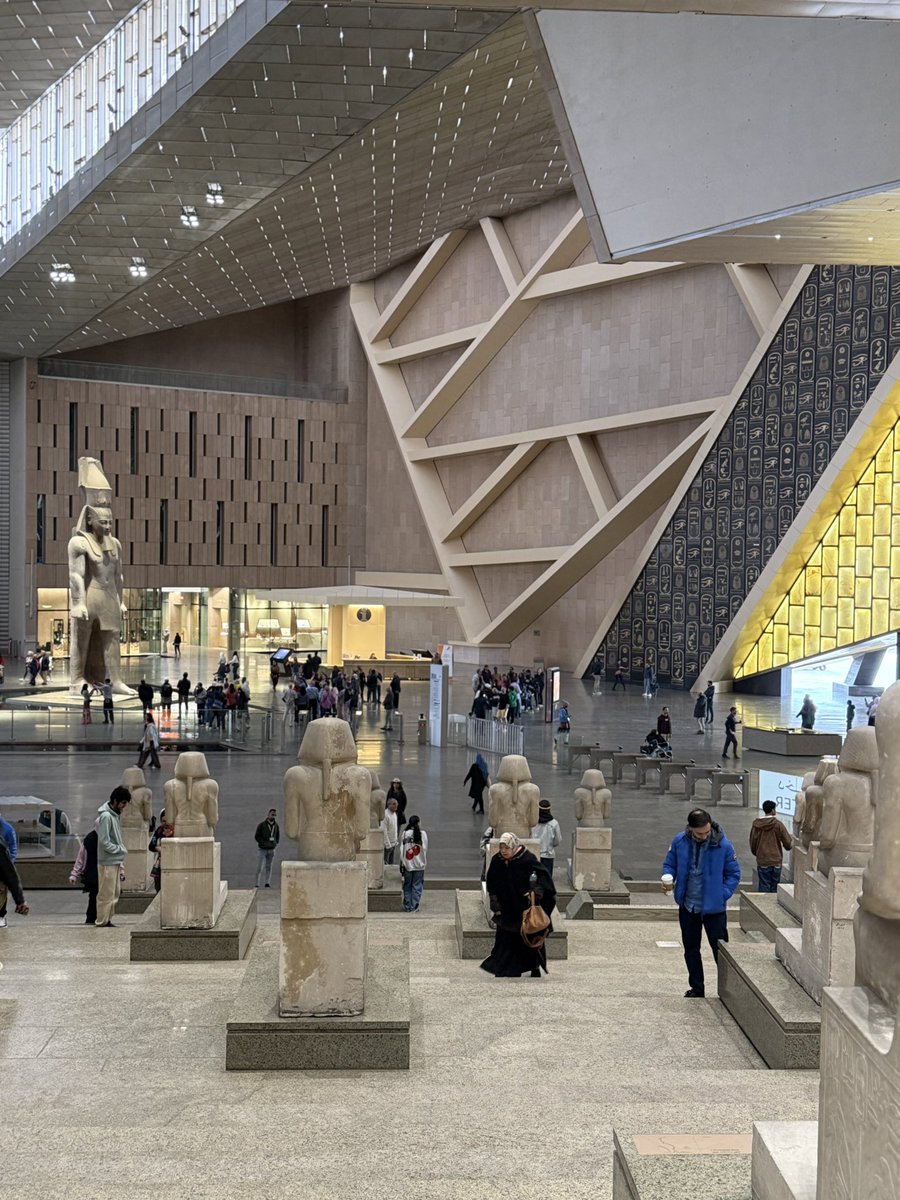 FanchonNorbert's tweet photo. The new Grand Egyptian Museum in Cairo is truly extraordinary—its breathtaking architecture and unparalleled collections are a game-changer! Inaugurated TODAY! 🇪🇬✨ #GEM #CairoMuseum @EgyptiancitizeE @CairoCityNews @ArchDigest @ForensicArchi @old_world_exp @AMC_archi https://t.co/ZNE9PrPA5r