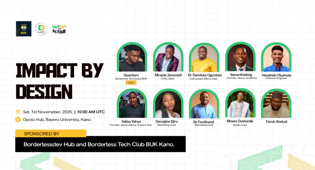 ejay_dev001's tweet photo. Today was full of sweet knowledgeable and remarkable moment
Can somebody shout
Borderless impact by design
@Web3Nigeria
@Borderlessunn
#Borderless4_0 #Web3 #Blockchain #DeFi #BUKTech #BorderlessKano https://t.co/8PYLnDzSri