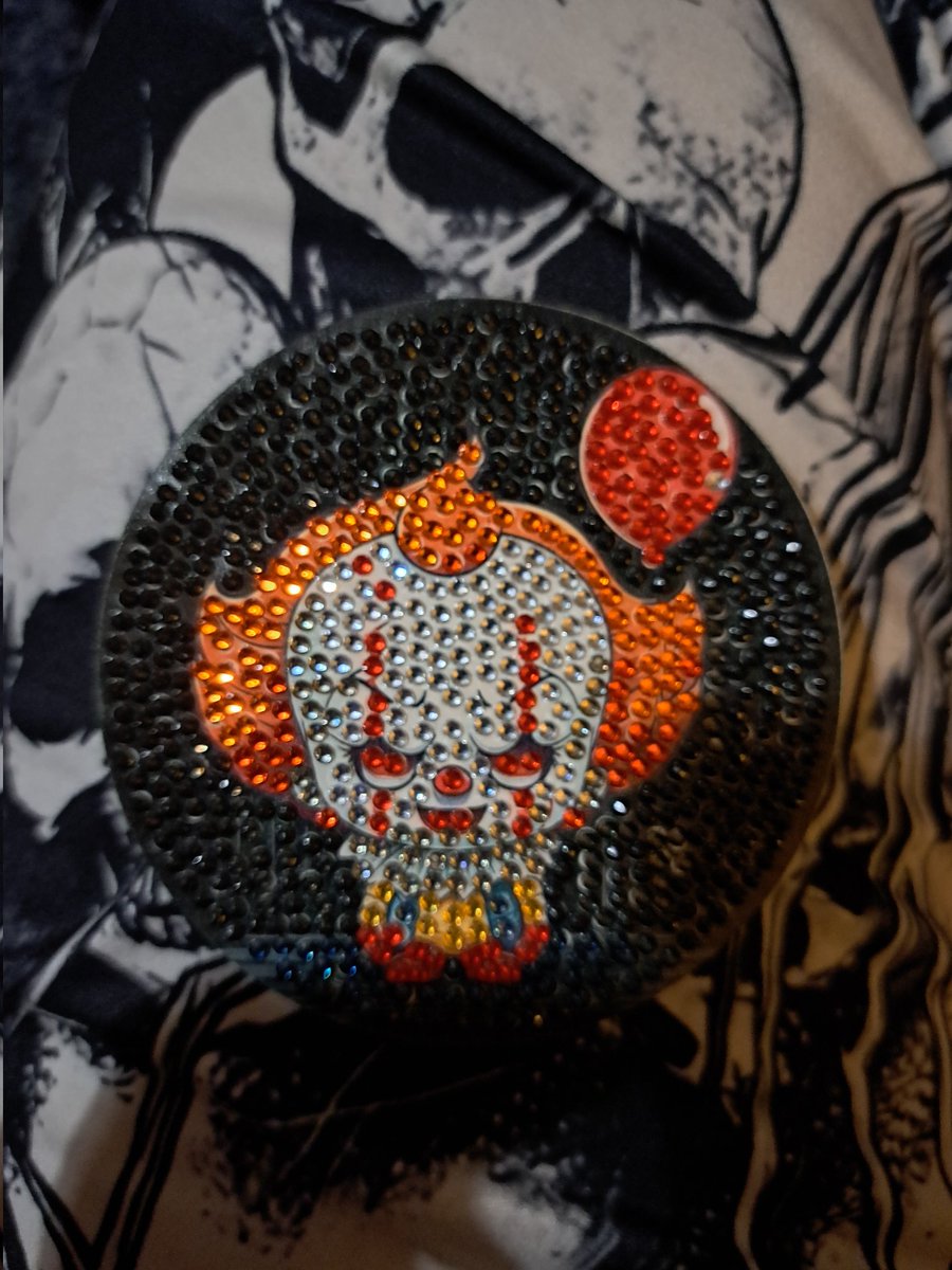 31/10- lovely evening in Glasgow celebrating Halloween with some sweet treats and artsy activities such as diamond art look at these horror icons! #Halloween #photos #sweets #art #trickortreat