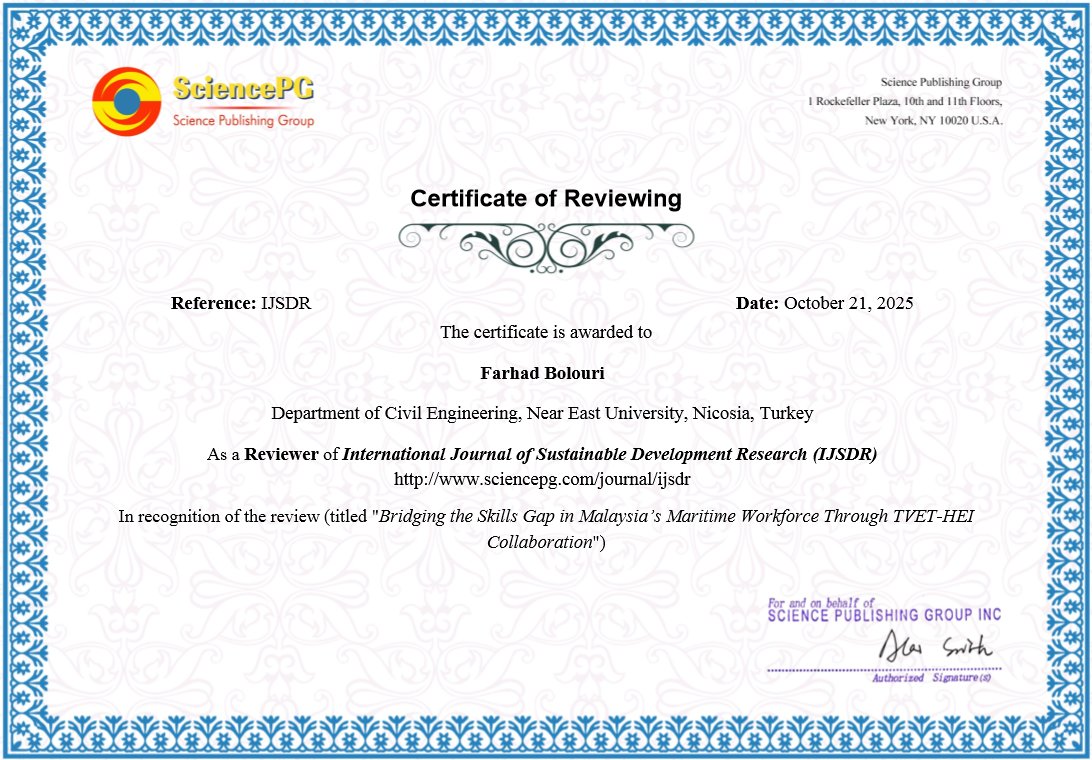A fantastic experience with the International Journal of Sustainable Development Research (IJSDR)!