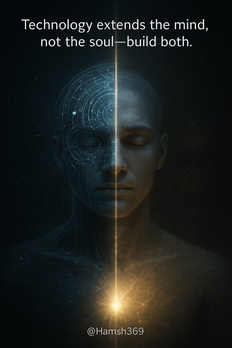 Technology extends the mind, not the soul، build both.