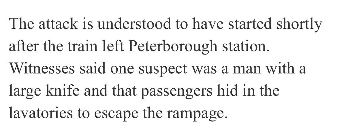 Jesus Christ. Trapped on a train with a wild, roving knifeman and nowhere to run. Horror movie stuff.