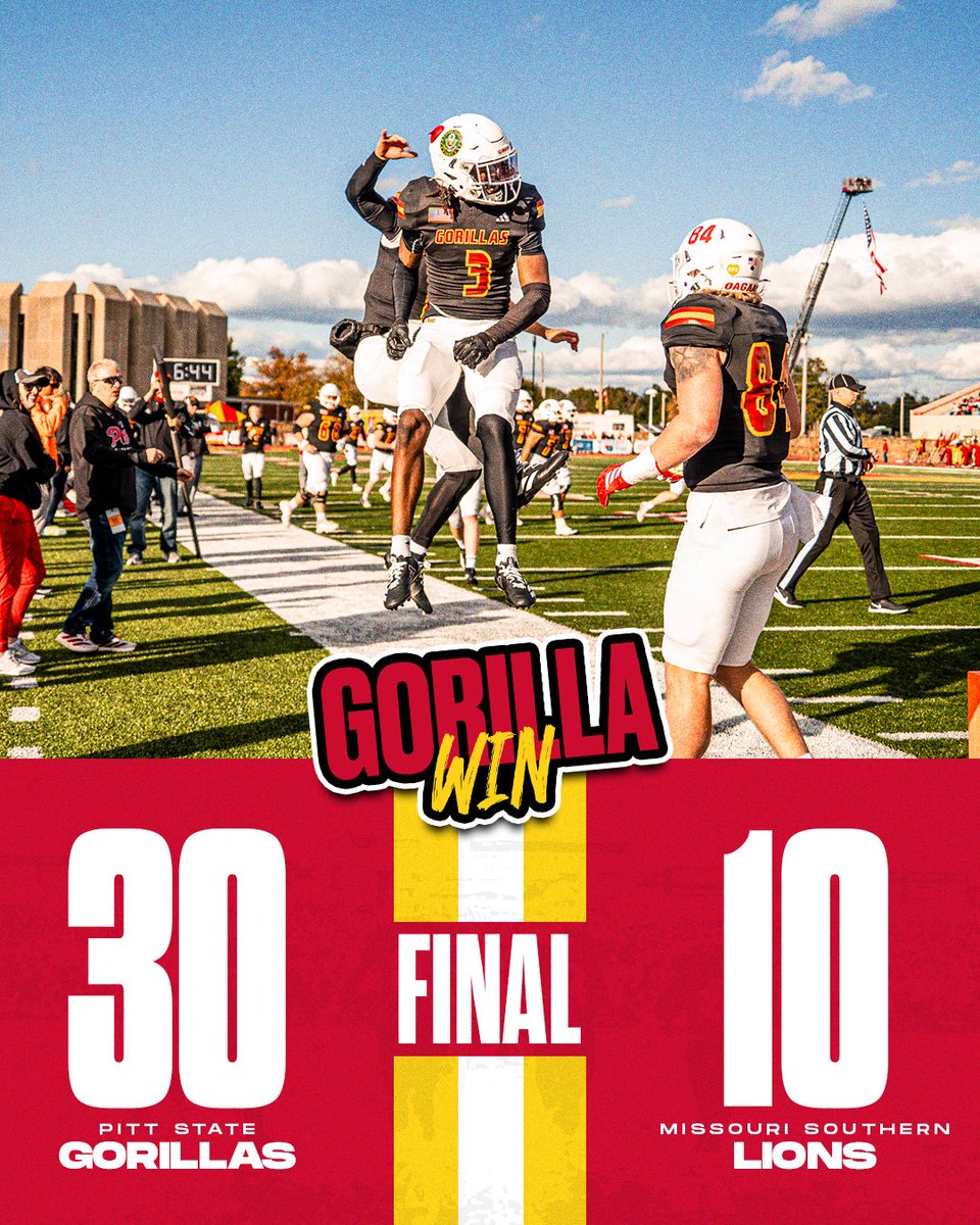 GORILLAS WIN THE GAME 30-10 AGAINST MSSU IN THE JUNGLE 🦍 

#GRIT // #KOJ // #OAGAAG