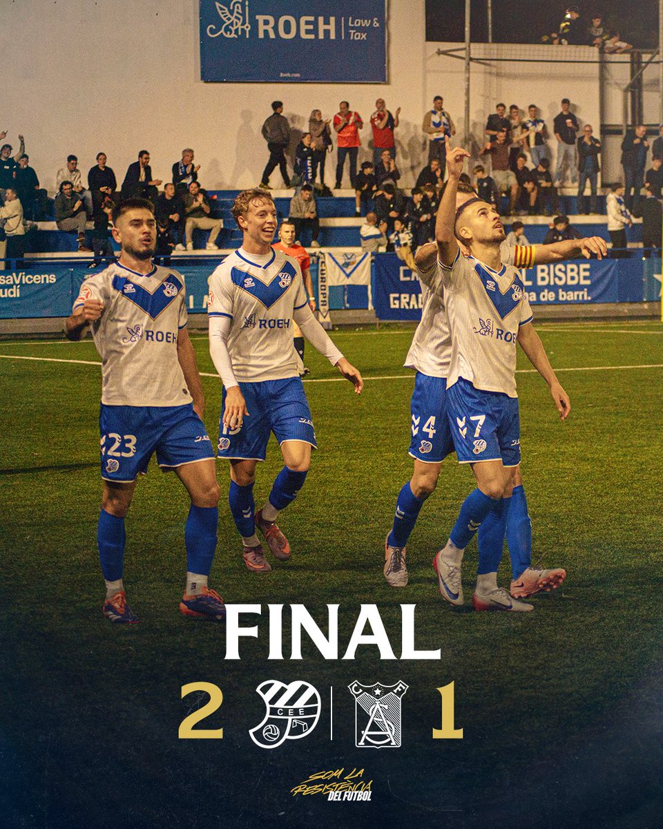 90’ | 🏁 𝐅𝐈𝐍𝐀𝐋

Això és el Nou Sardenya!

⚽️ 🔵⚪️ Jordi Cano (x2)

Europa 2 - 1 Sanluqueño

#EuropaSanluqueño #1RFEF