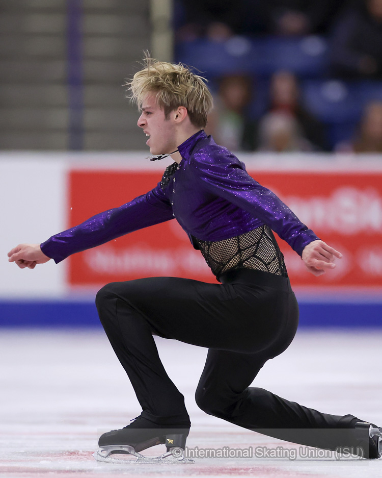 氷上のスケート少女 油彩画 中型 油絵 女の子