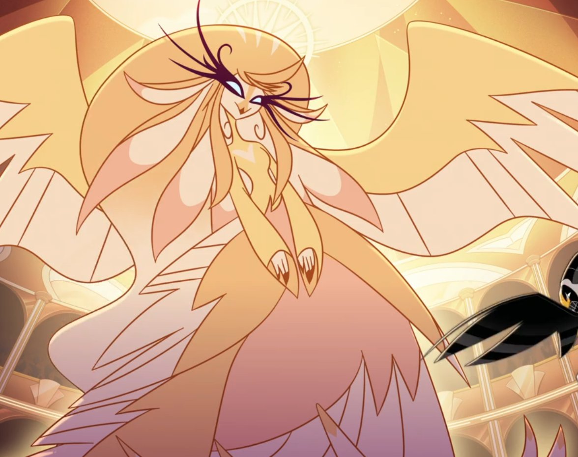 i did it again. I love the #speakerofgod so much I drew my redesign on another scene. #HazbinHotelFanart #HazbinHotel #hazbinhotelseason2