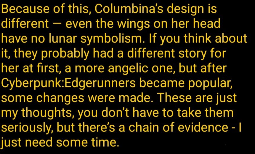 UTAKSMXZ's tweet image. So, after some thinking, I came to the conclusion that HoYo made all these references to &quot;Cyberpunk: Edgerunners&quot; on purpose. &quot;Lazzo in Winter Night&quot;was released on July 11, 2022, while &quot;Edgerunners&quot; came out in September of that same year. 
↓More on the screenshot↓
#Aetherbina