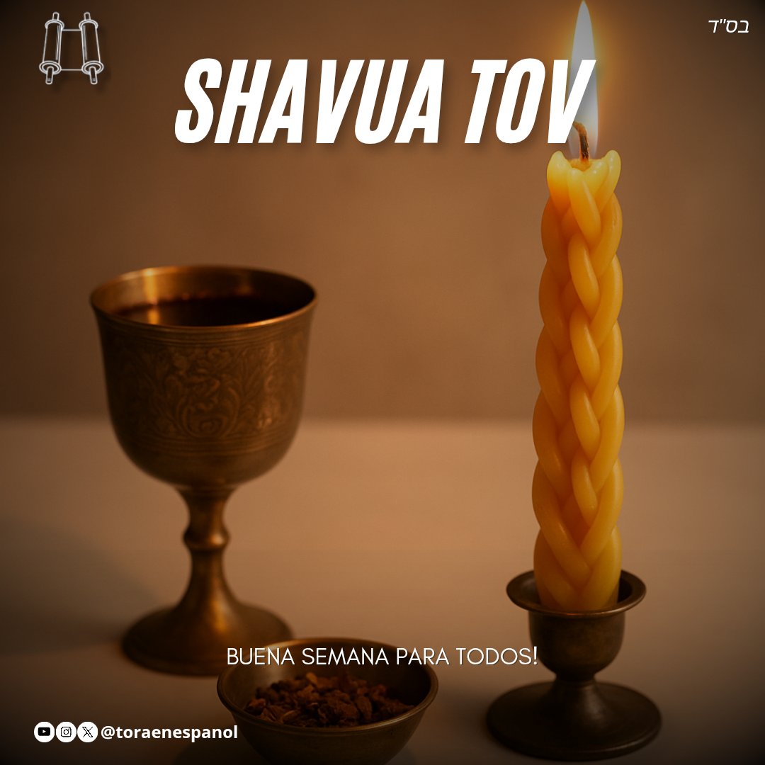El Shabat se despide…
pero su luz no se apaga. ✨
Nos acompaña en los días que comienzan, recordándonos que incluso en la rutina hay santidad, y que cada semana puede ser una nueva creación.

Que tengamos un Shavua Tov umevoraj, lleno de luz, propósito y paz.