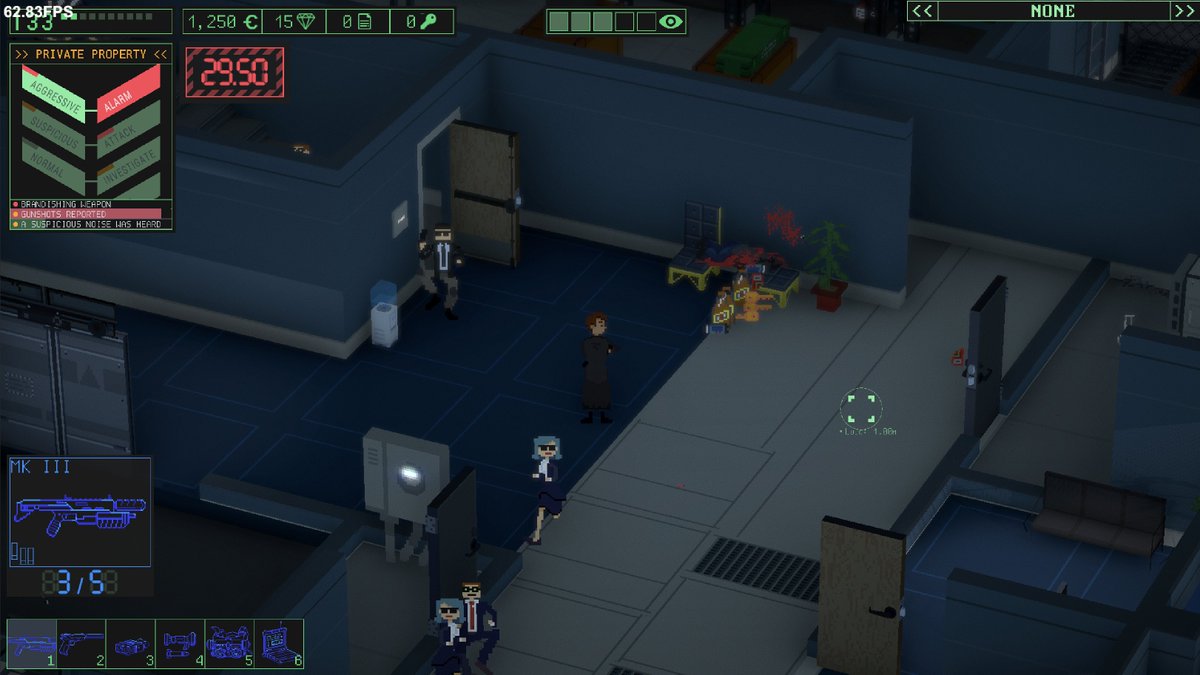 bug report: I shot this scientist and he dropped three keys, two credsticks, a keycard, and three 40s #gamedev
