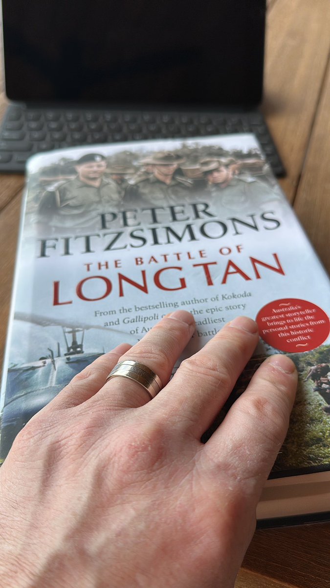 GetTerryNow's tweet image. “Firing on two VC soldiers at a distance of 60 m across a clearing proves to be the equivalent of pulling the tail of a cat…” Lovely metaphor @Peter_Fitz seared on the mind. 

Excerpt “The Battle of Long Tan”.