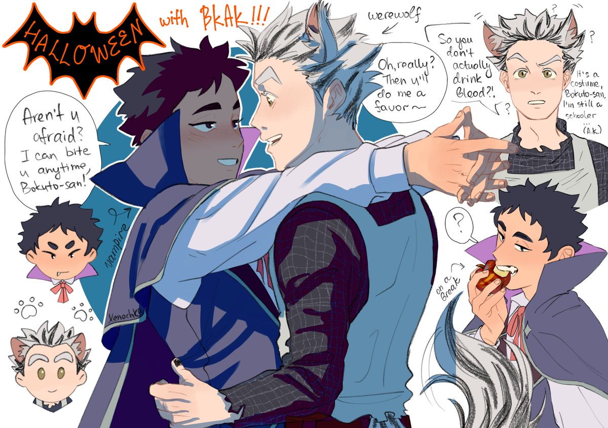 🎃🦇🐺 #bkak #bokuaka