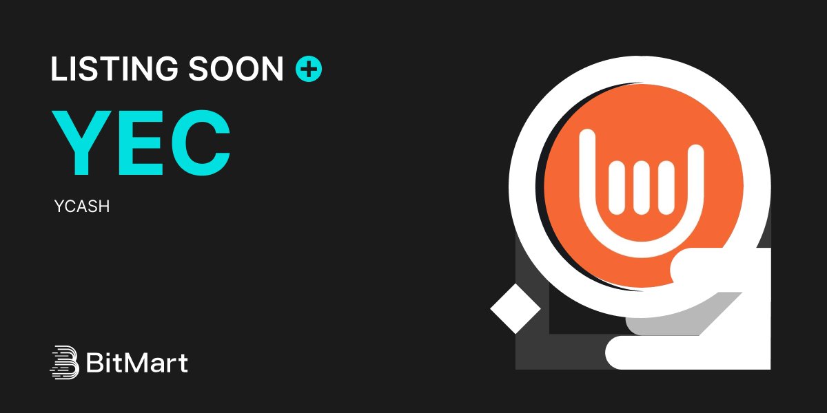 To celebrate $YEC <a href="/YcashFoundation/">Ycash Foundation</a> listing on <a href="/BitMartExchange/">BitMart</a> soon 😉

I'm giving away 100 $YEC
Follow me <a href="/OPOMSOL/">Zectoshi (aka 'Zec Guy')</a> and my friends  <a href="/ZcashRabbi/">𝐙𝐜𝐚𝐬𝐡 𝐑𝐚𝐛𝐛𝐢 🛡️</a> 
RT + LIKE♥️ 
drop your Ywallet sapling address below 👇