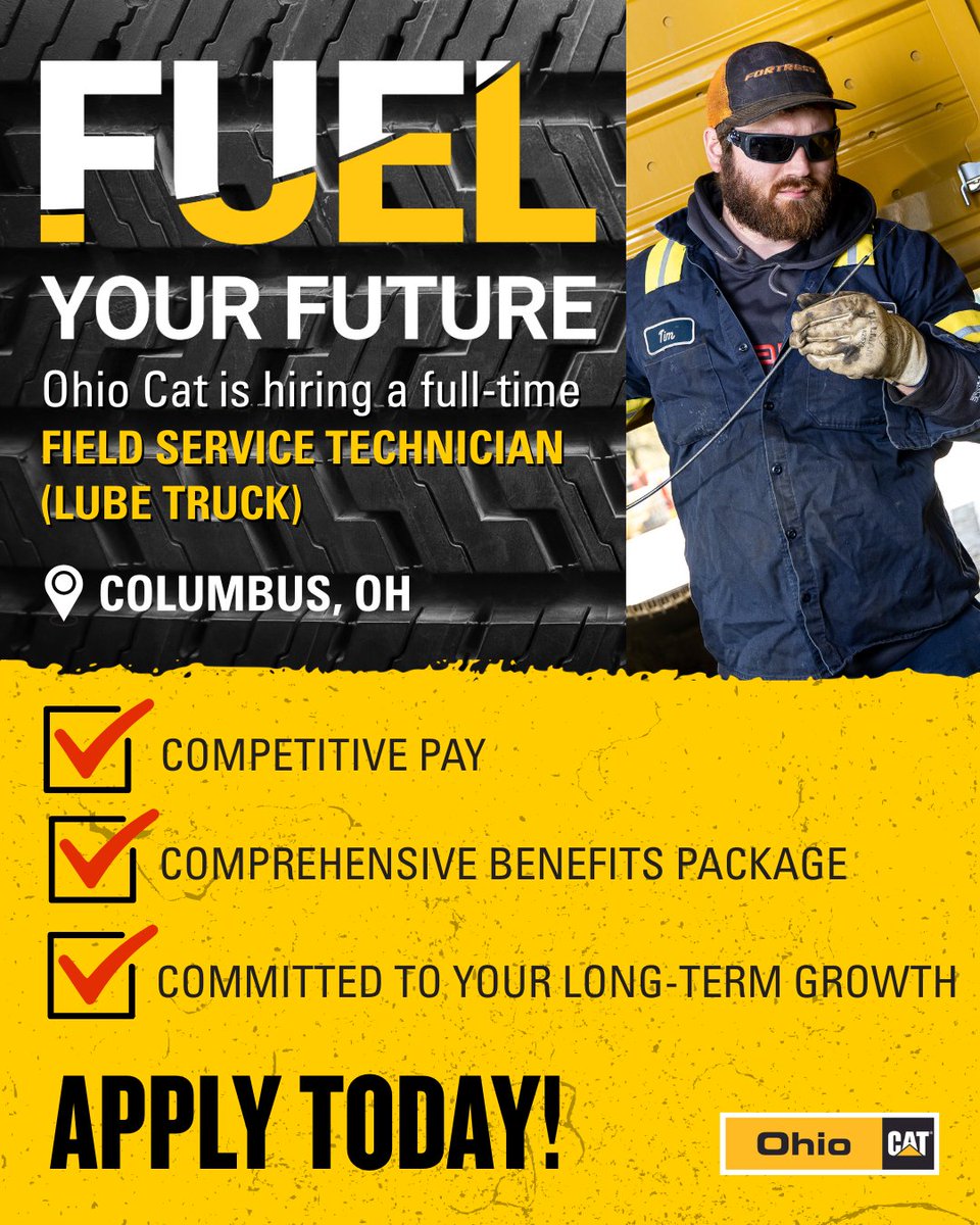 Take the next step in your career journey! Become a Field Service Technician with us and gain hands-on experience with Cat® equipment in an innovative and supportive workplace. 👉Apply now: bit.ly/46T6sjT
