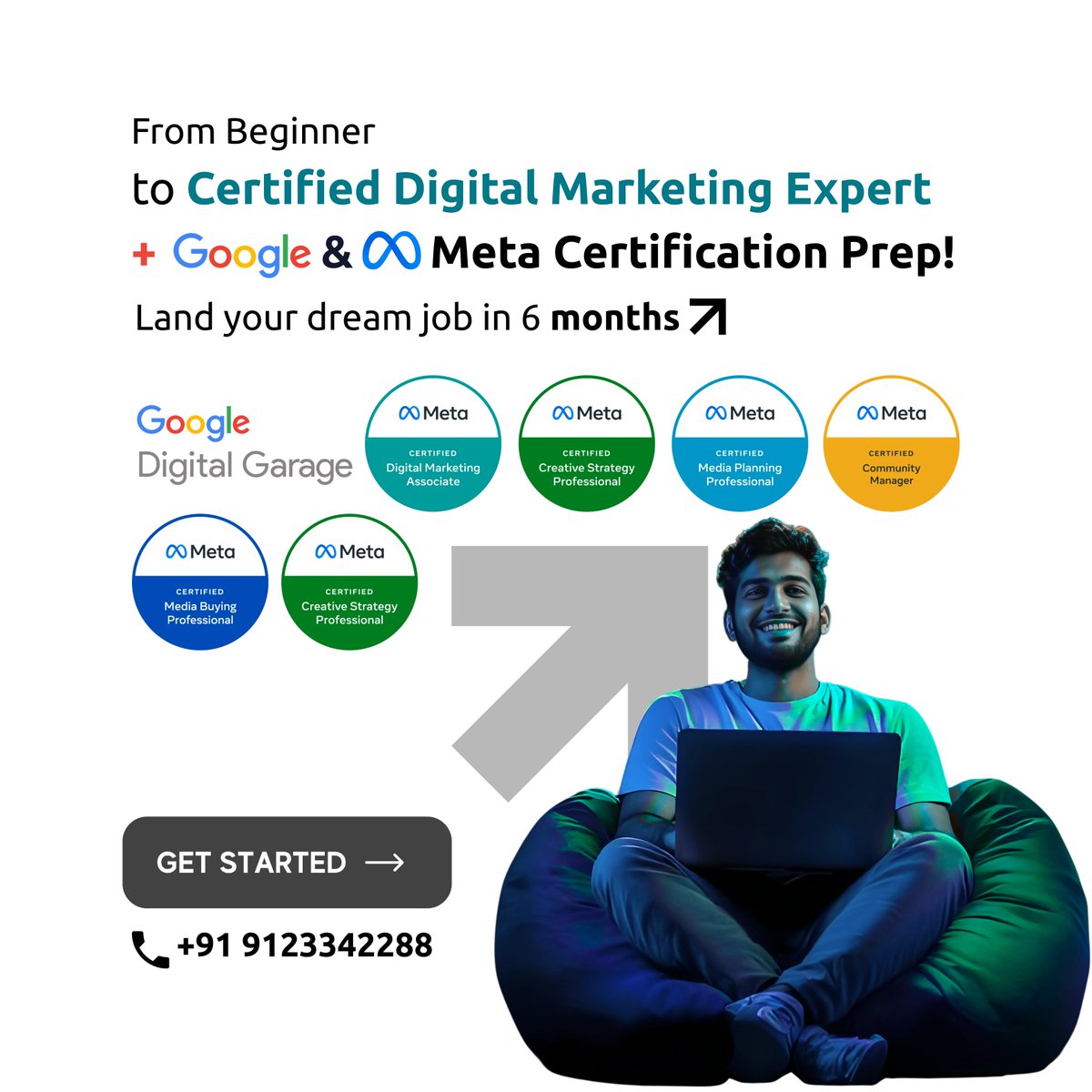 seomastersdev's tweet image. Land your dream job in 6 months ↗️

From Beginner
to Certified Digital Marketing Expert
+ Google &amp;amp; Meta Certification Prep!

💬 Book a Free 1-on-1 Session today

Learn more seomasters.dev/ai-powered-dig…

#DigitalMarketing #GoogleCertification #MetaCertification #CareerInMarketing