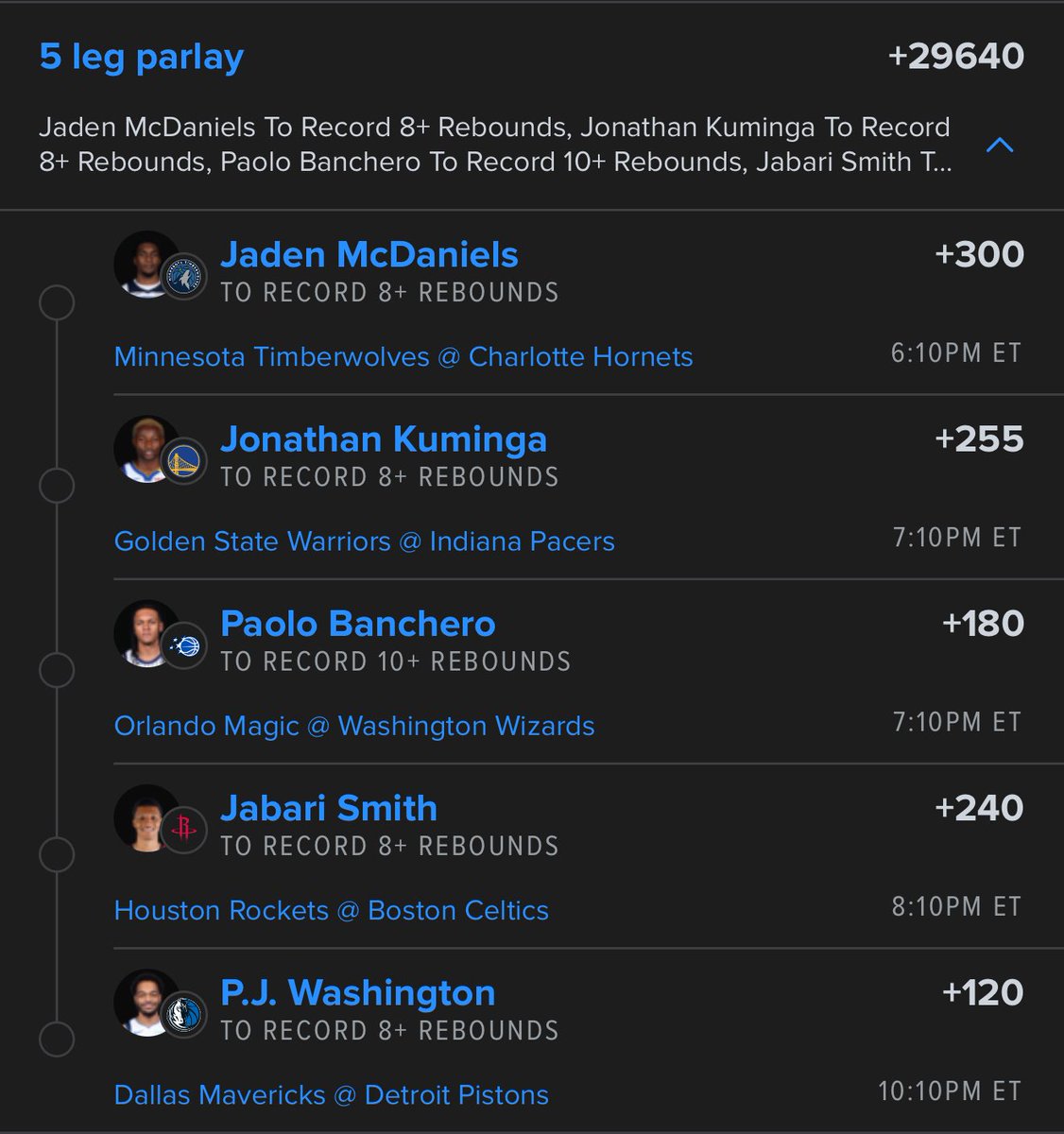 HooveLocks's tweet photo. THE BEST NBA PARLAY TODAY 😮‍💨😈

.1u 2 man round robins 
05u 3 man round robins
.025u 4 man round robin 
.0125u 5 man 

Big risk here but love the spots. Couldn’t narrow to 2-3 so running the round robin 

$100 to someone who likes rt &amp; follows as long as 1 3 man hits 🫡 https://t.co/4xEDpEXbiD