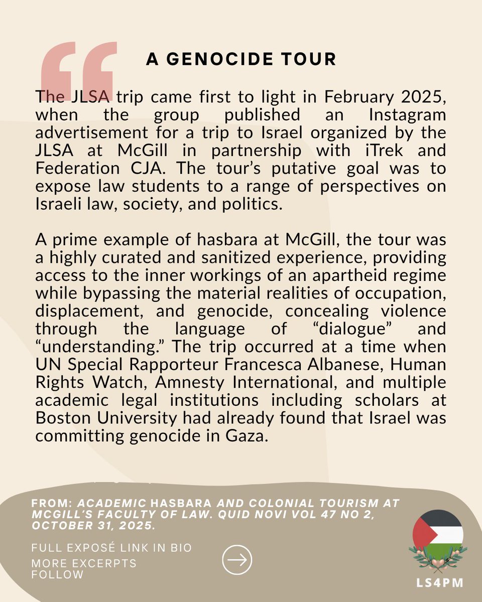 Law Students for Palestine at McGill tweet media