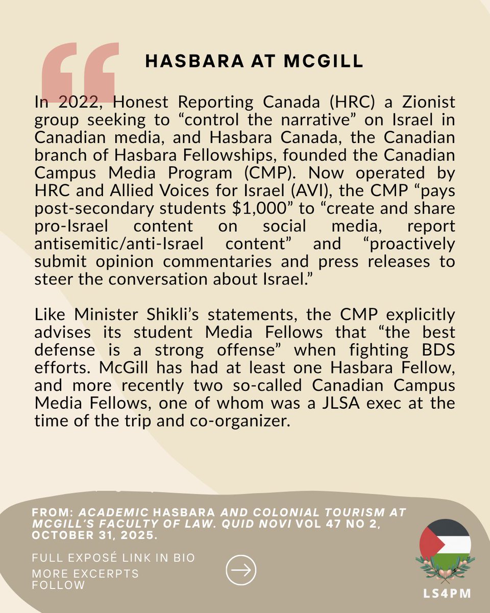 Law Students for Palestine at McGill tweet media