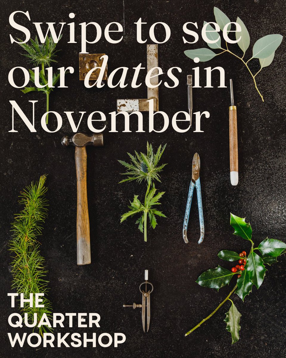 Quarterworkshop's tweet image. November is here, and are our final workshops of the year! 🍂✨
It’s the perfect time to get creative, make something special, and soak up those cosy autumn vibes. Book your spot before the year wraps up. 💍

#birminghamjewelleryquarter