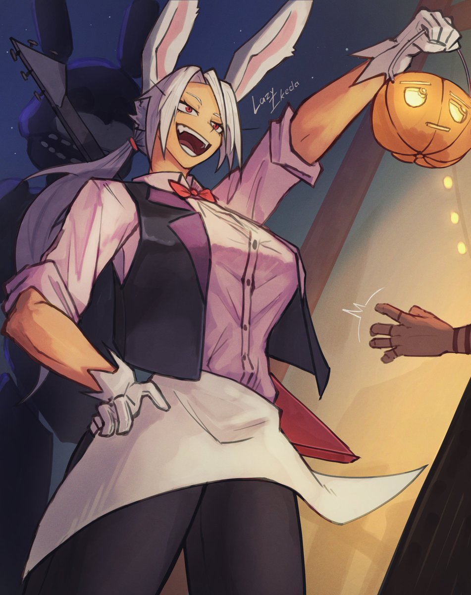 🎃Halloween bunny costume for bunny🎃
#Mirko #ミルコ #mha #fnaf