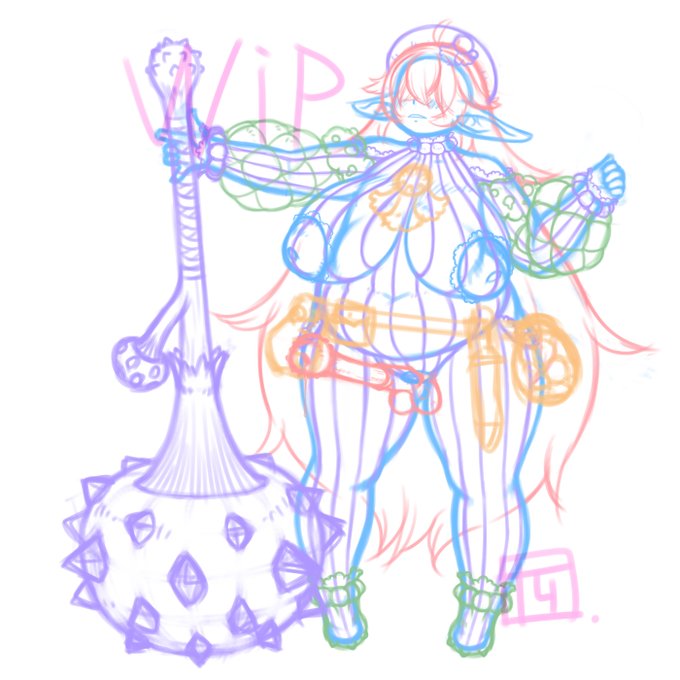 おおよそ下書きができたのでアップ。細部、小物は仮 