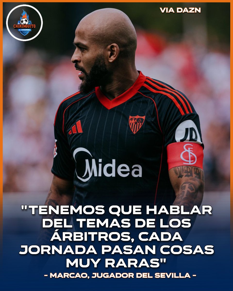 🚨 MARCAO, sobre el POLÉMICO PENALTI pitado contra el Sevilla en el Metropolitano:

💥 "Si pita el penalti, tiene que pitar la falta del segundo gol del Atlético".

‼️ "A la mínima que toca es penalti, ellos tocan, nada, sigan…"