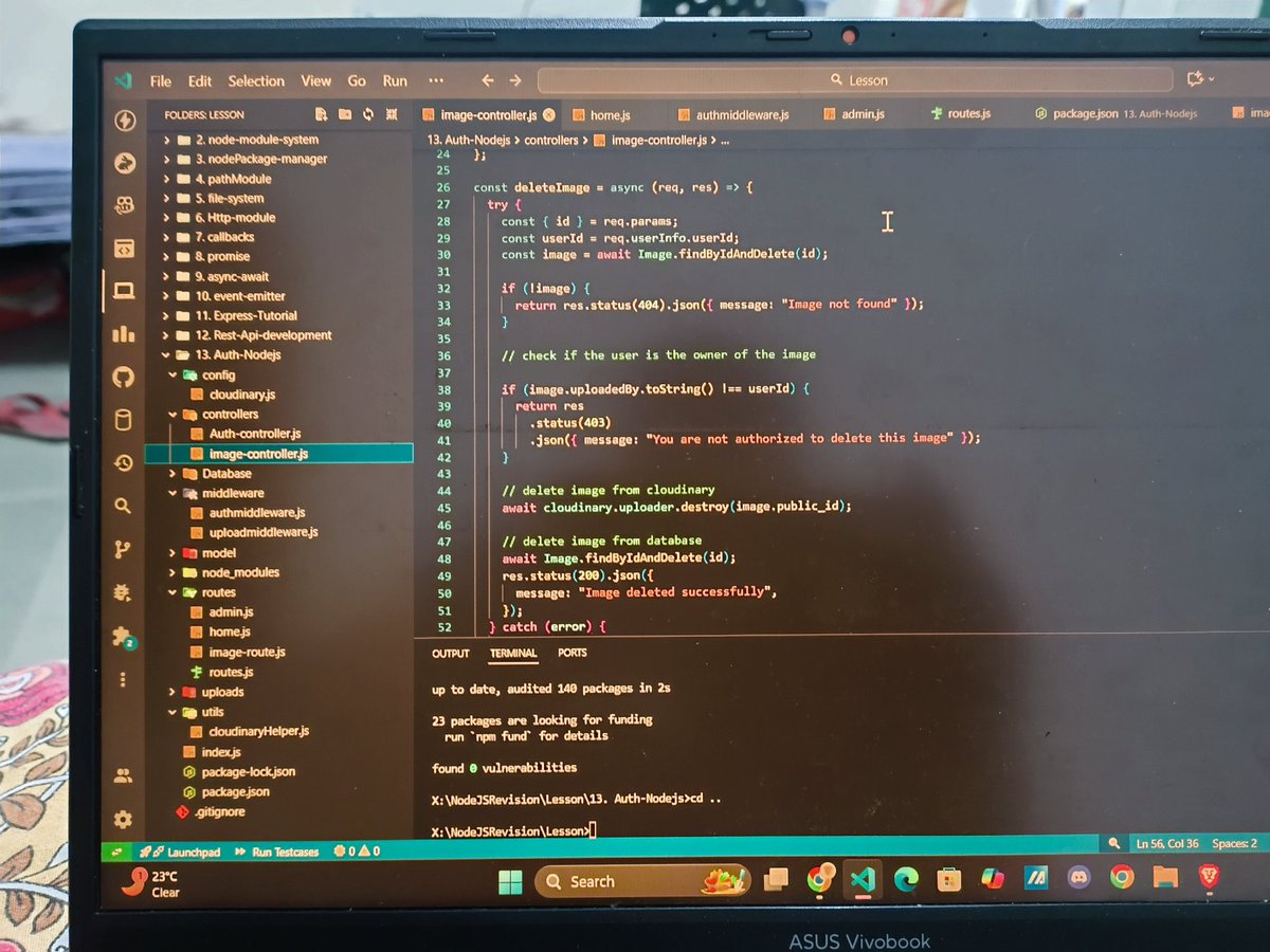 Harsh52c's tweet image. 🧠 Today’s Work Summary

Revised Pagination, Authentication &amp;amp; Authorization

Practiced File Uploads using Cloudinary + Multer

Explored Java Backend mappings (One-to-One, One-to-Many, etc.)
Built a small project to apply the concepts.
#RoadToPlacement