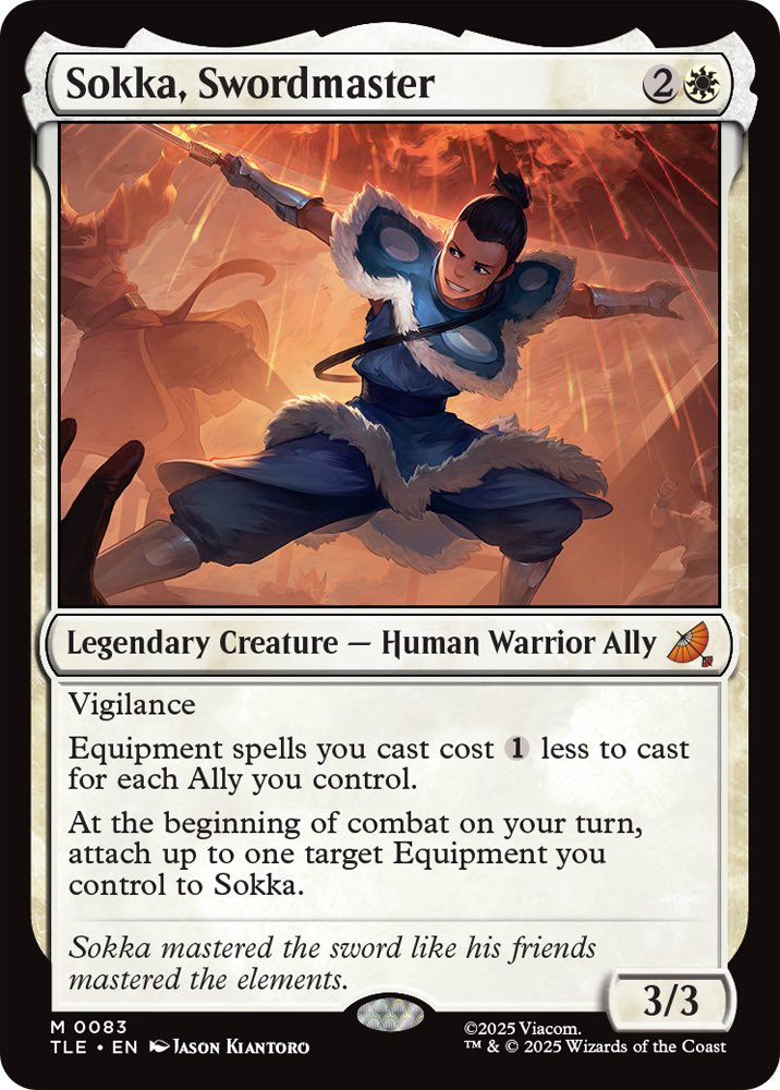 kurohitsuki's tweet image. Sokka Typal is going to be my new fav way to beat people up and I can’t wait

#Commander #MTGAmbassador #MTGCommander #MTGTLA